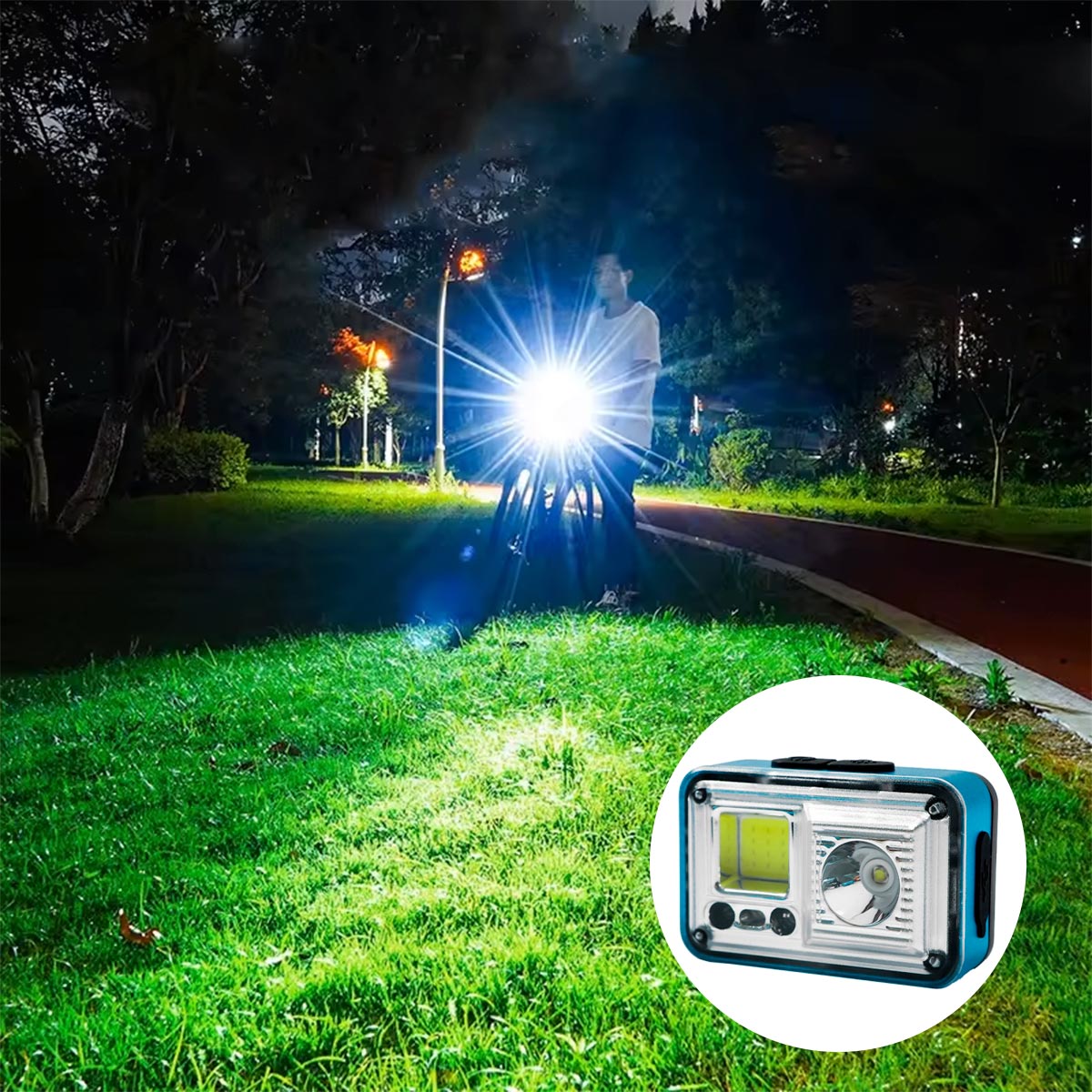 Luz Bicicleta 7 Modos Recargable XQ-T4-C