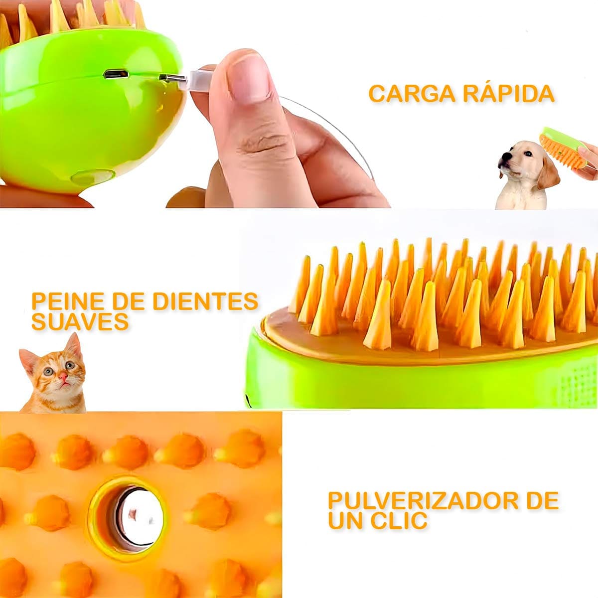 Cepillo Masajeador Quita Pelos JL02