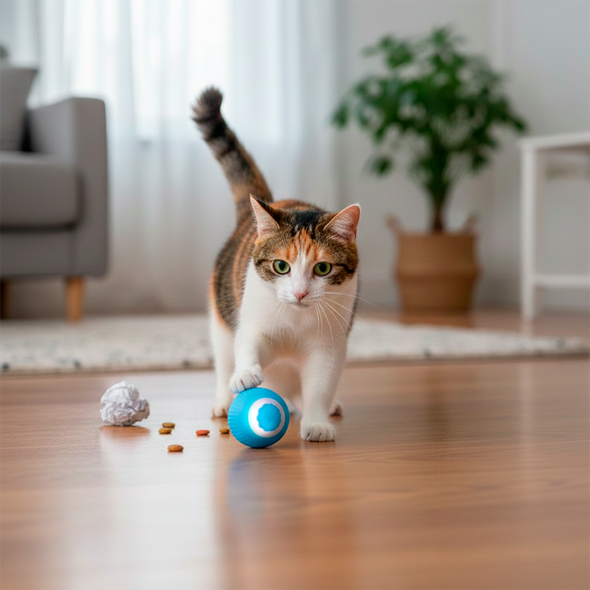 Mini pelota Interactiva Juguete Gato 488